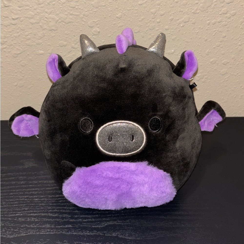 Squishmallows Black and Purple Stuffed Animal
